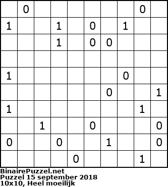 Binaire Puzzel