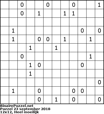 Binaire Puzzel