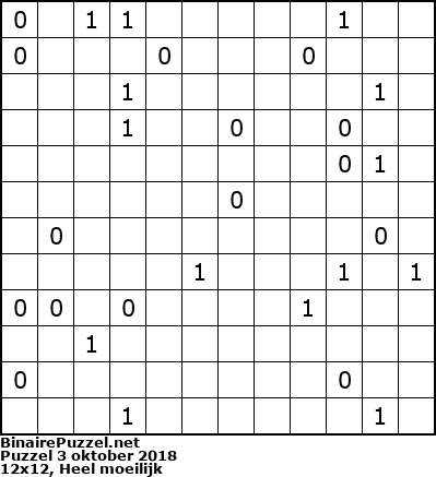 Binaire Puzzel