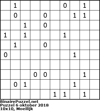 Binaire Puzzel