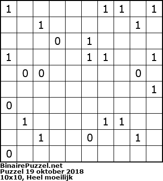 Binaire Puzzel