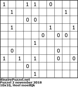 Binaire Puzzel