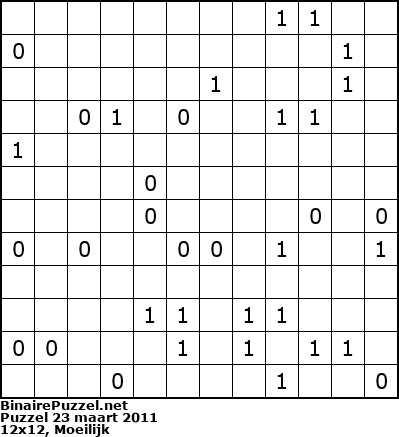 Binaire Puzzel
