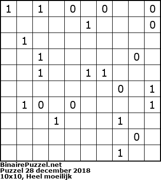 Binaire Puzzel