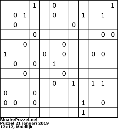 Binaire Puzzel