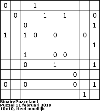 Binaire Puzzel
