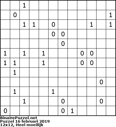 Binaire Puzzel