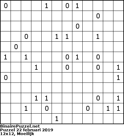 Binaire Puzzel