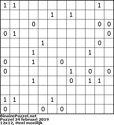 Binaire Puzzel
