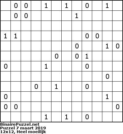 Binaire Puzzel