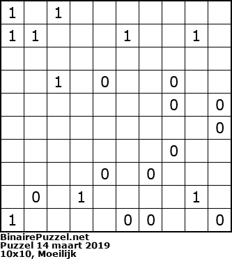 Binaire Puzzel