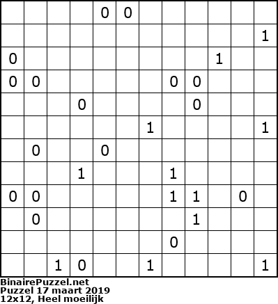 Binaire Puzzel