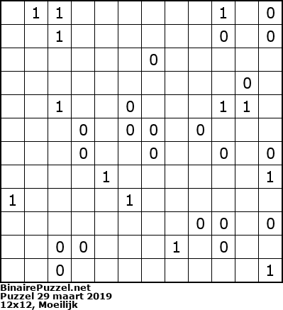 Binaire Puzzel