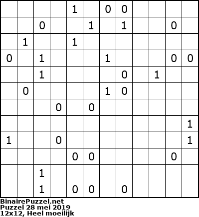 Binaire Puzzel