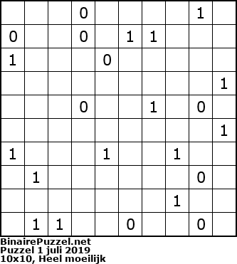 Binaire Puzzel