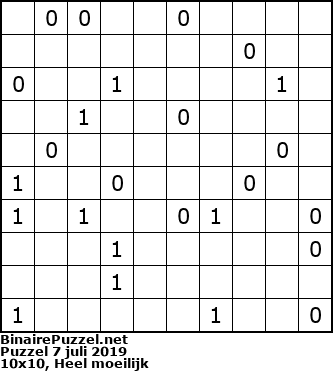 Binaire Puzzel