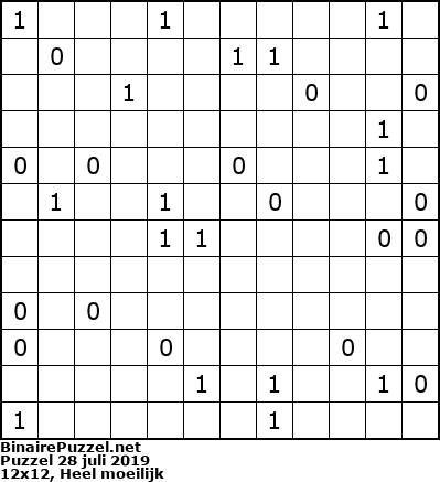 Binaire Puzzel