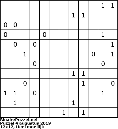 Binaire Puzzel