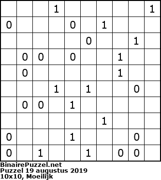 Binaire Puzzel