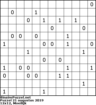 Binaire Puzzel