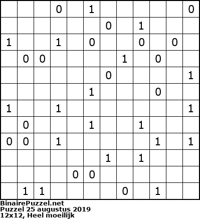 Binaire Puzzel