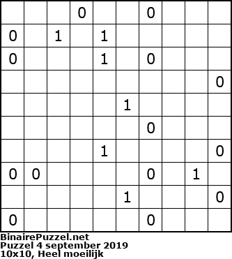 Binaire Puzzel