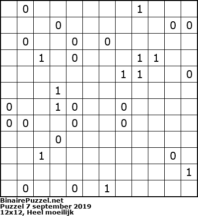 Binaire Puzzel
