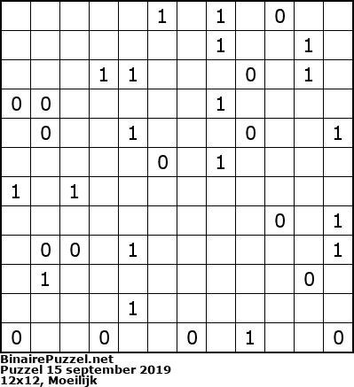 Binaire Puzzel