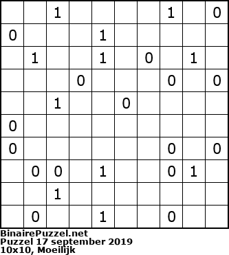 Binaire Puzzel
