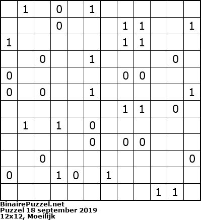 Binaire Puzzel