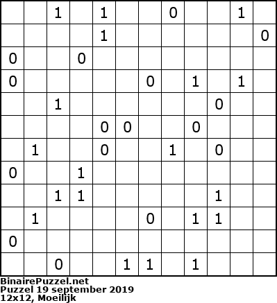 Binaire Puzzel