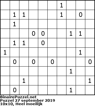 Binaire Puzzel