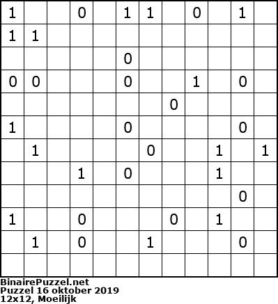 Binaire Puzzel