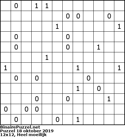 Binaire Puzzel