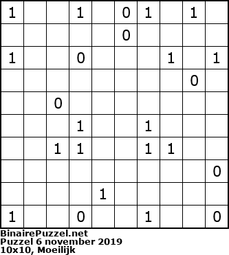 Binaire Puzzel