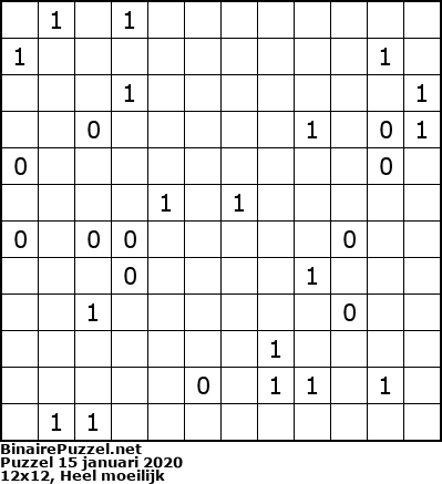 Binaire Puzzel