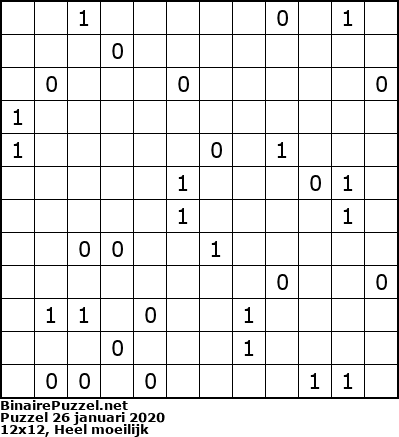Binaire Puzzel