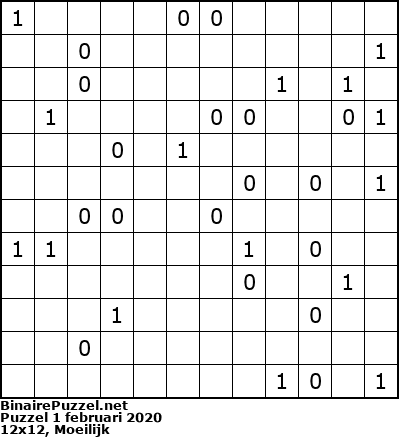 Binaire Puzzel