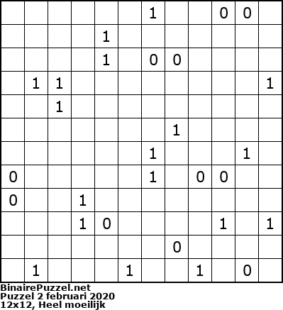 Binaire Puzzel