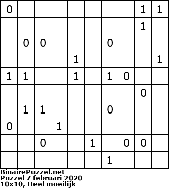 Binaire Puzzel