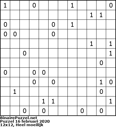 Binaire Puzzel