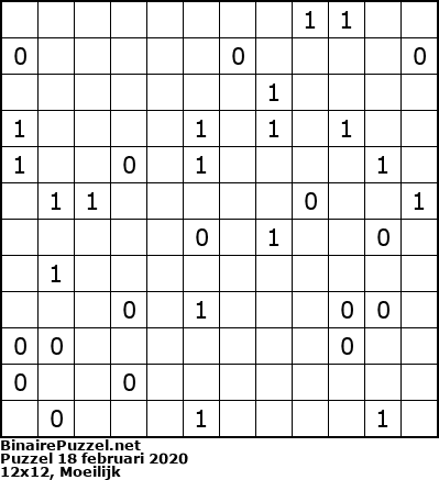 Binaire Puzzel