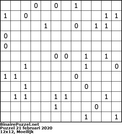 Binaire Puzzel
