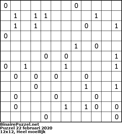 Binaire Puzzel