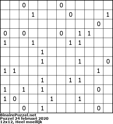 Binaire Puzzel