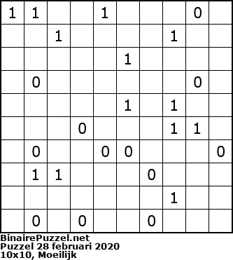 Binaire Puzzel