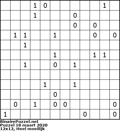 Binaire Puzzel