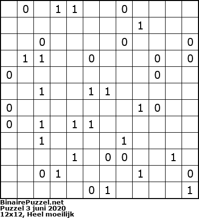 Binaire Puzzel