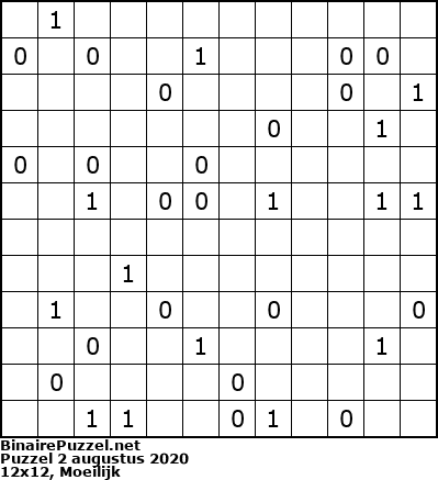 Binaire Puzzel