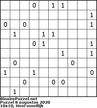 Binaire Puzzel
